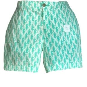 NWOT, Old Navy plus-size shorts; seahorse fabric Wmns sz 16